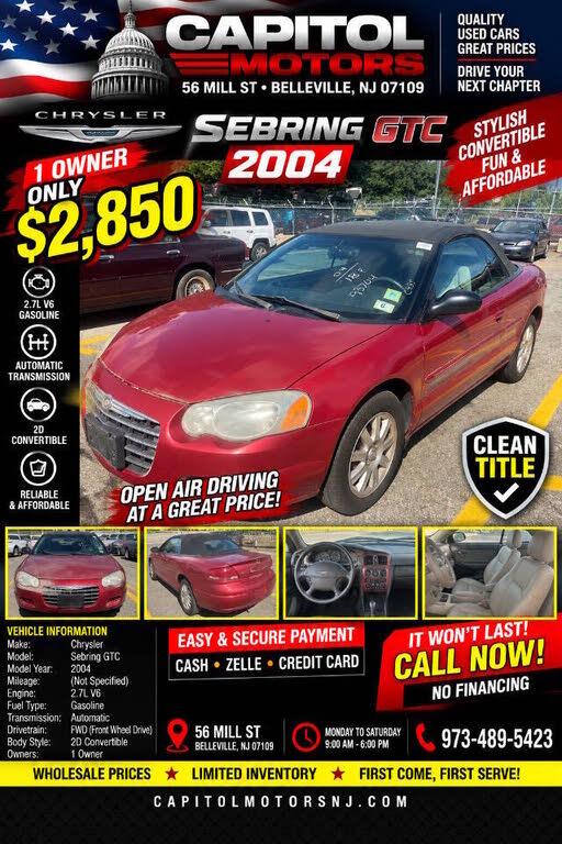 2004 Chrysler Sebring GTC