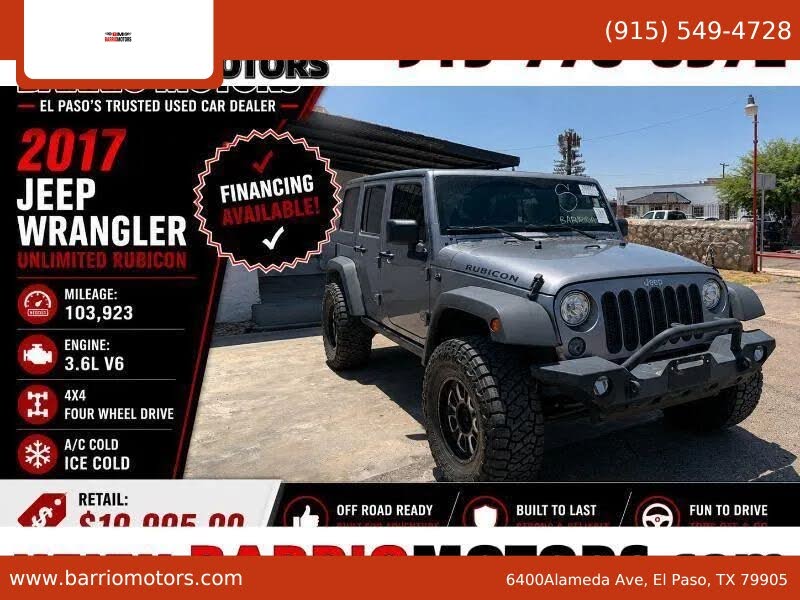 2017 Jeep Wrangler Unlimited Unlimited Rubicon Recon
