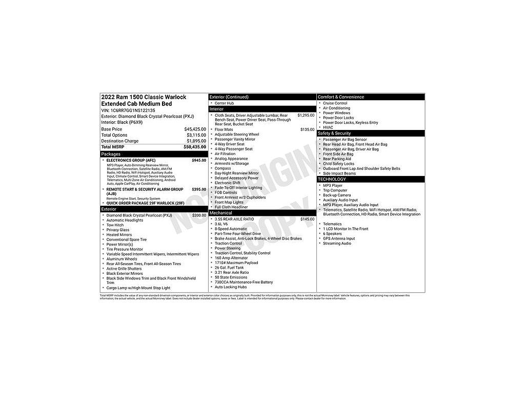 2022 Ram 1500 Warlock