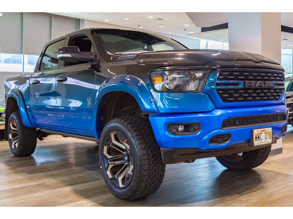 2022 Ram 1500 4WD Lifted 6" Black Widow Big Horn Dual-Pane Panoramic Sunroof