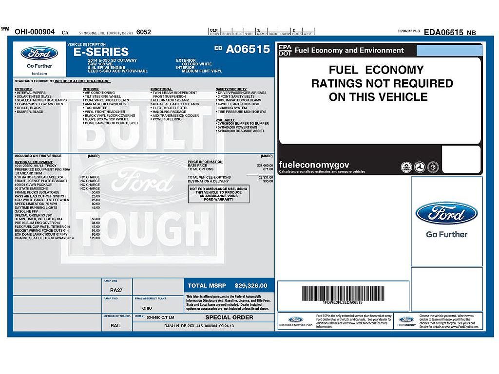 2014 Ford Econoline E-350