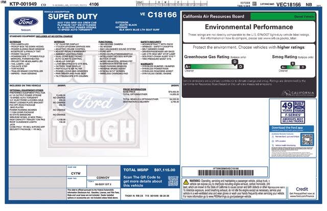 2027 Ford F-250 Super Duty Platinum
