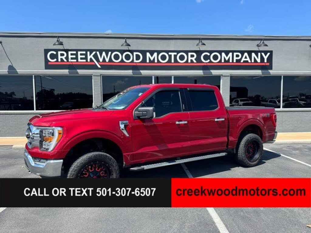 2021 Ford F-150 LEVELED 4X4 FX4 5.0L V8 20s NAV Financing RED NICE