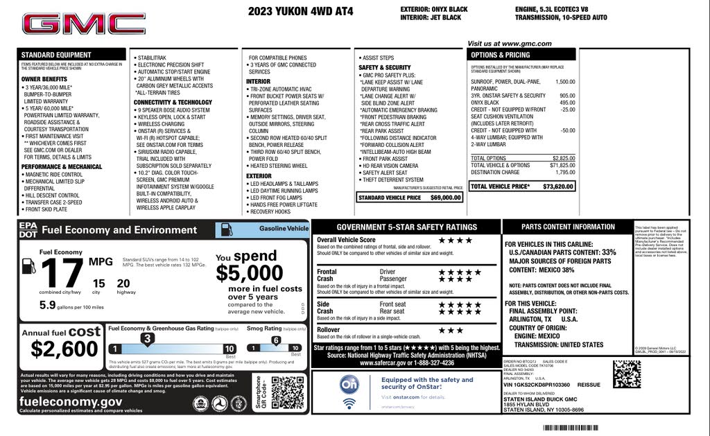 2023 GMC Yukon AT4