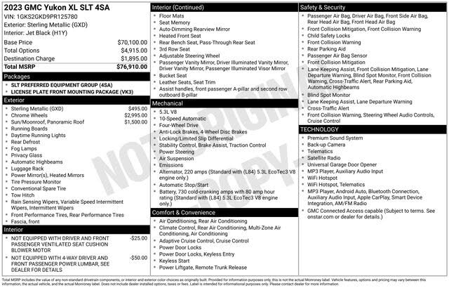 2023 GMC Yukon XL SLT