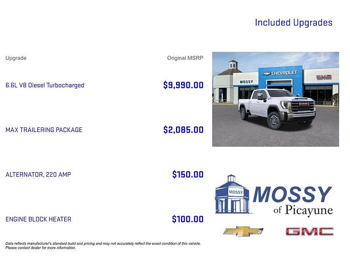 GMC Sierra 2500HD SLT 2026 — миниатюра 9