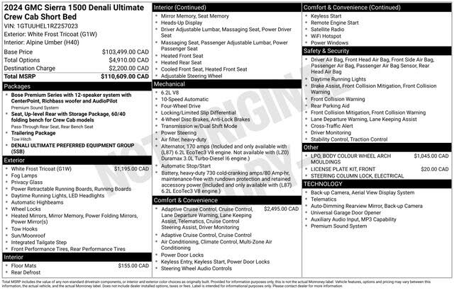 2024 GMC Sierra 1500 Denali Ultimate