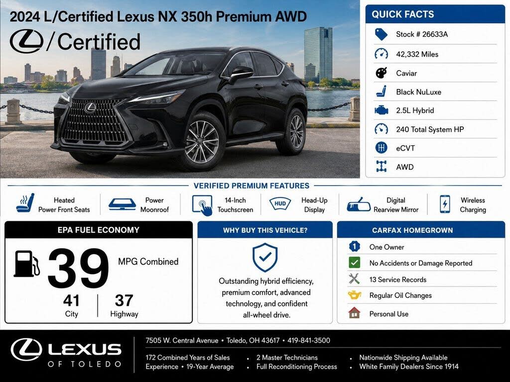 2024 Lexus NX 350h 350h Premium
