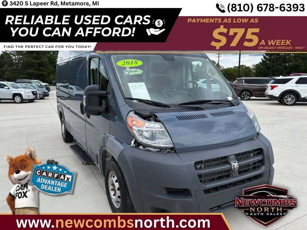 2018 Ram ProMaster Cargo Van 2500 High Roof