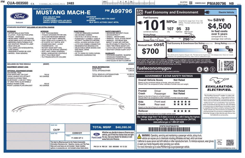 2023 Ford Mustang Mach-E photo 2