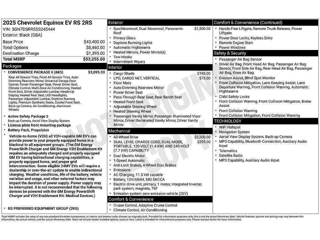 2025 Chevrolet Equinox EV RS