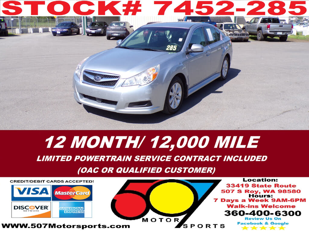 2012 Subaru Legacy 2.5i Premium PZEV