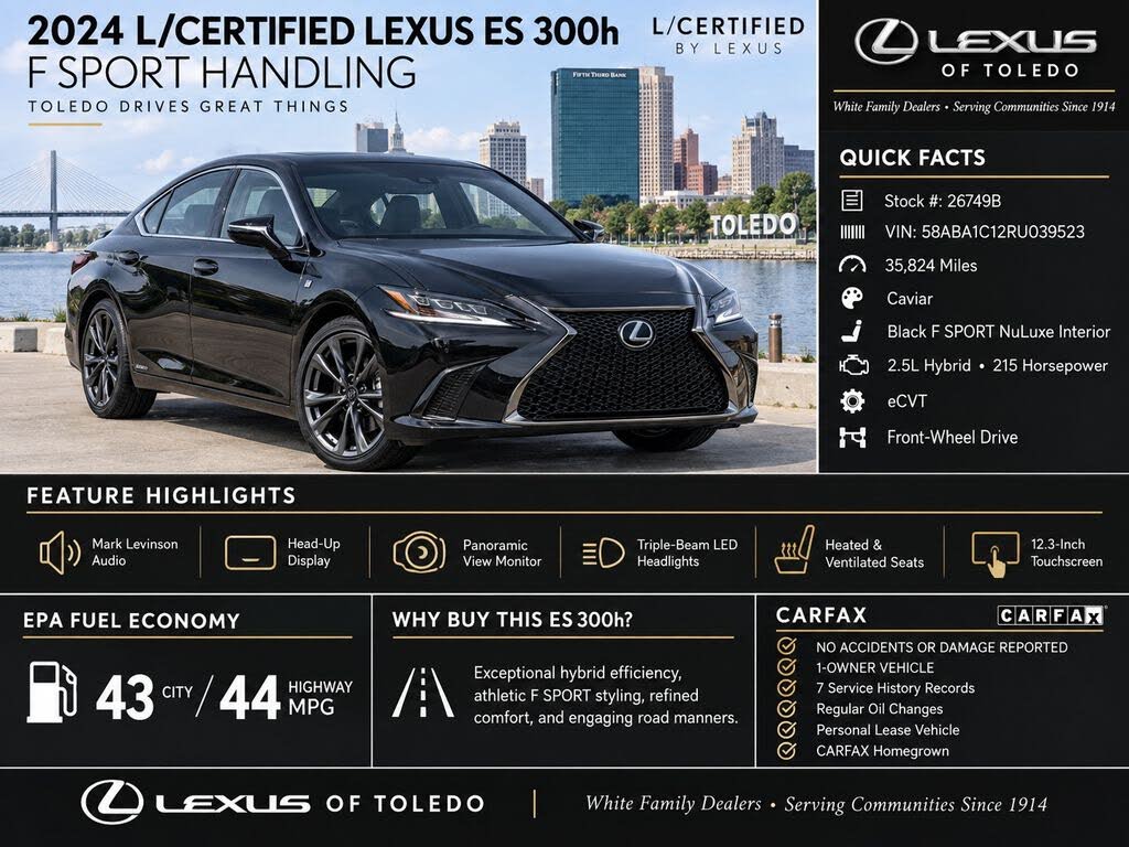 2024 Lexus ES 300h 300h F SPORT Handling