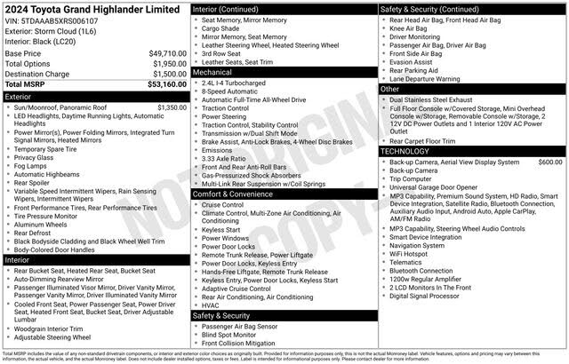 2024 Toyota Grand Highlander XLE