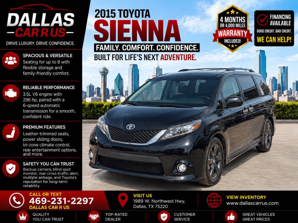 2015 Toyota Sienna SE Premium 8-Passenger