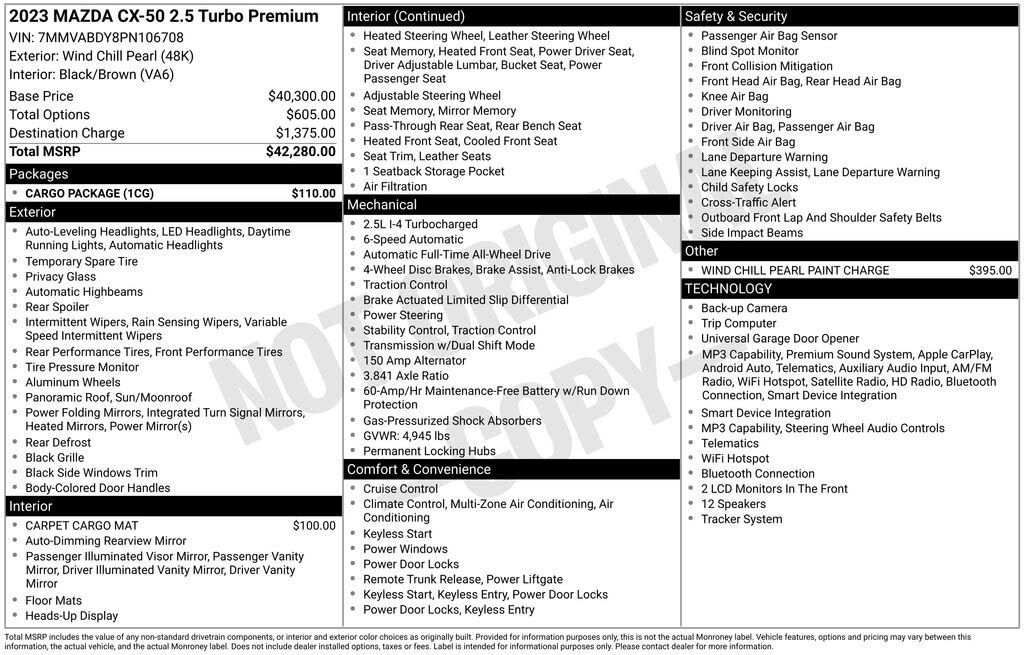 2023 Mazda CX-50 2.5 Turbo Premium