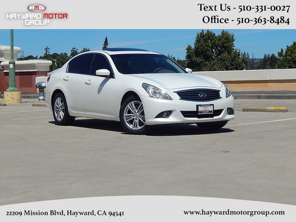 2012 Infiniti G Sedan G25x
