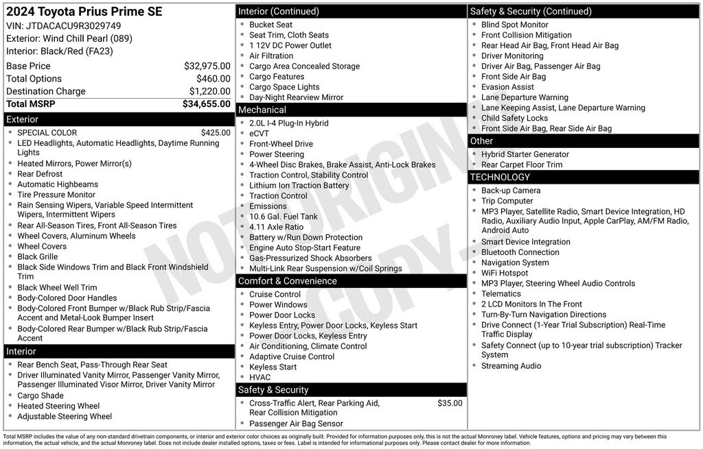 2024 Toyota Prius Prime SE