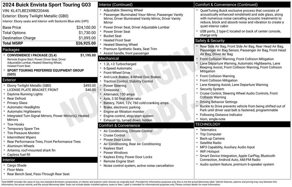 2024 Buick Envista Sport Touring