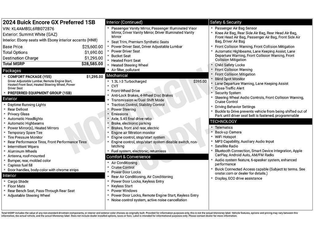 2024 Buick Encore GX Preferred