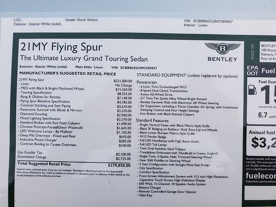 Vehicle Image 56 of 250 for 2021 Bentley Flying Spur