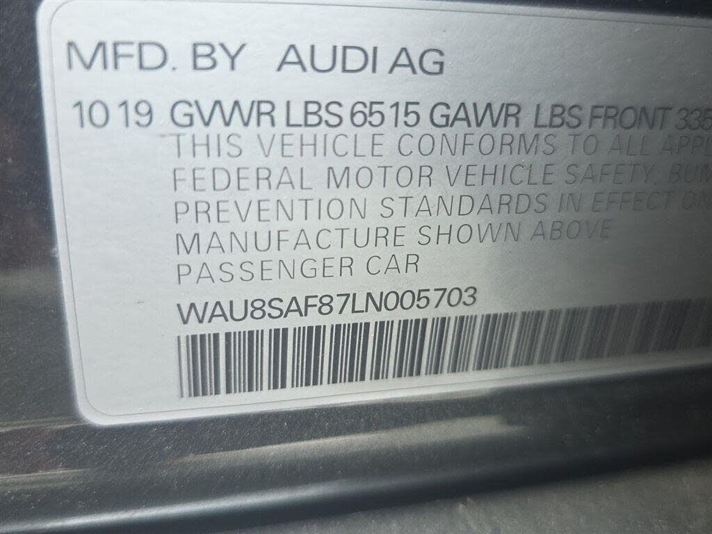 2020 Audi S8 4.0 TFSI