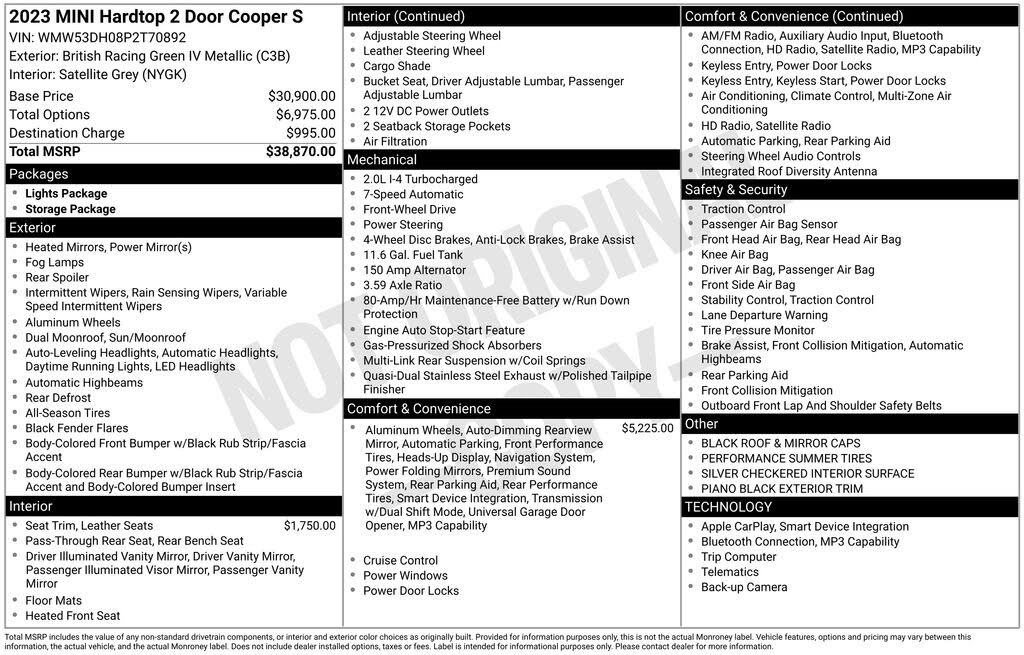 2023 MINI Hardtop 2 Door Cooper S