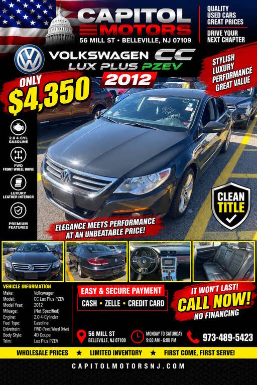 2012 Volkswagen CC Lux PZEV