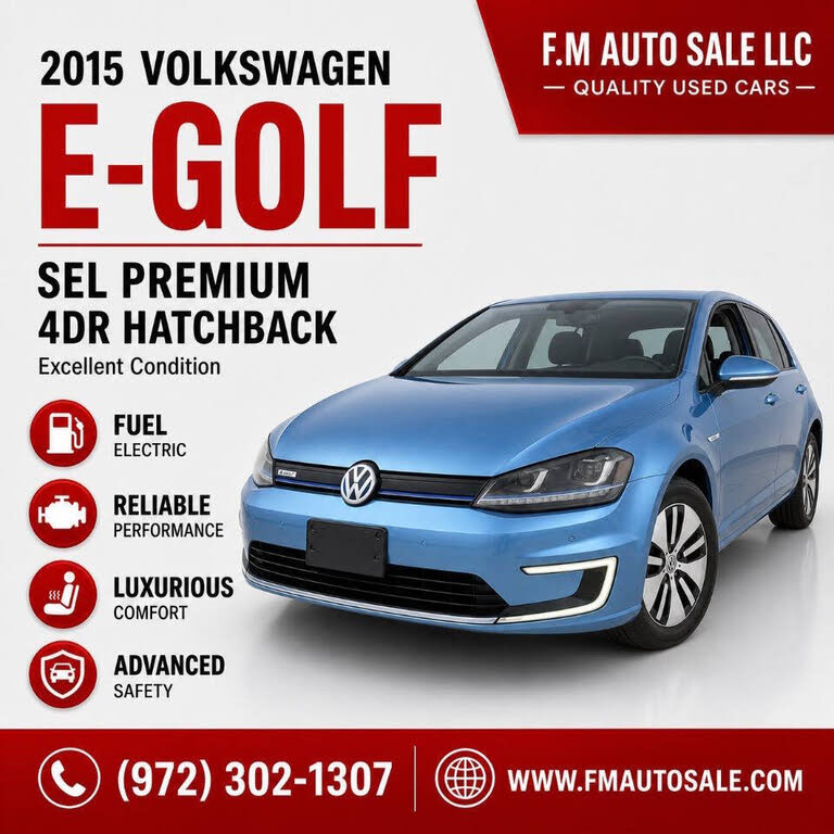 2015 Volkswagen e-Golf SEL Premium