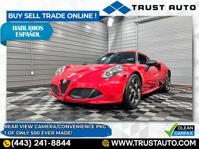 Vehicle Image 1 of 32 for 2015 Alfa Romeo 4C