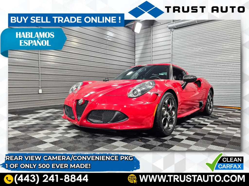 Vehicle Image 31 of 32 for 2015 Alfa Romeo 4C