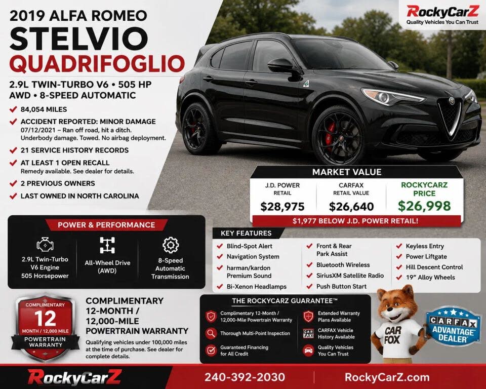 2019 Alfa Romeo Stelvio Quadrifoglio