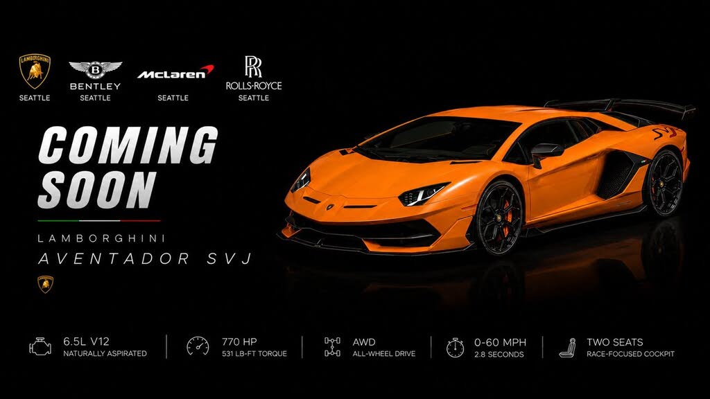 2020 Lamborghini Aventador SVJ